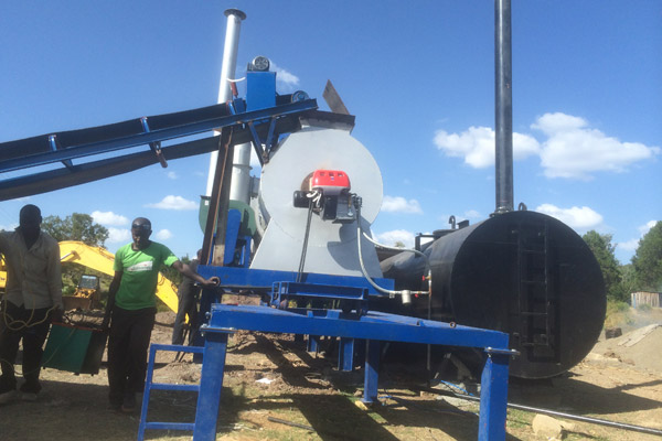 MDHB20 asphalt drum plant in Kenya 3